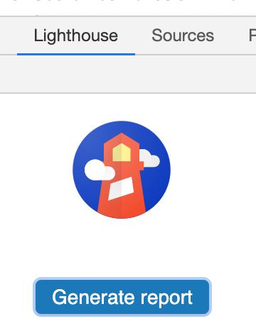 Der Lightouse Report in den Chrome Developer Tools